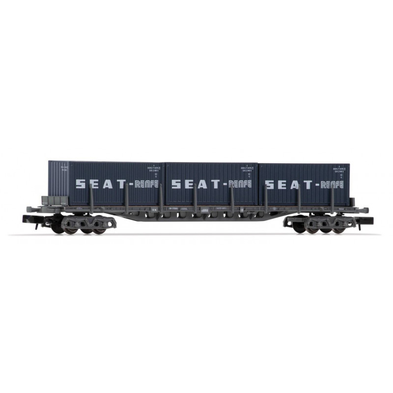Wagon Plat Arnold HN6406 – RENFE Type Rgs Chargé De Métal – Échelle N 1/67 – Neuf